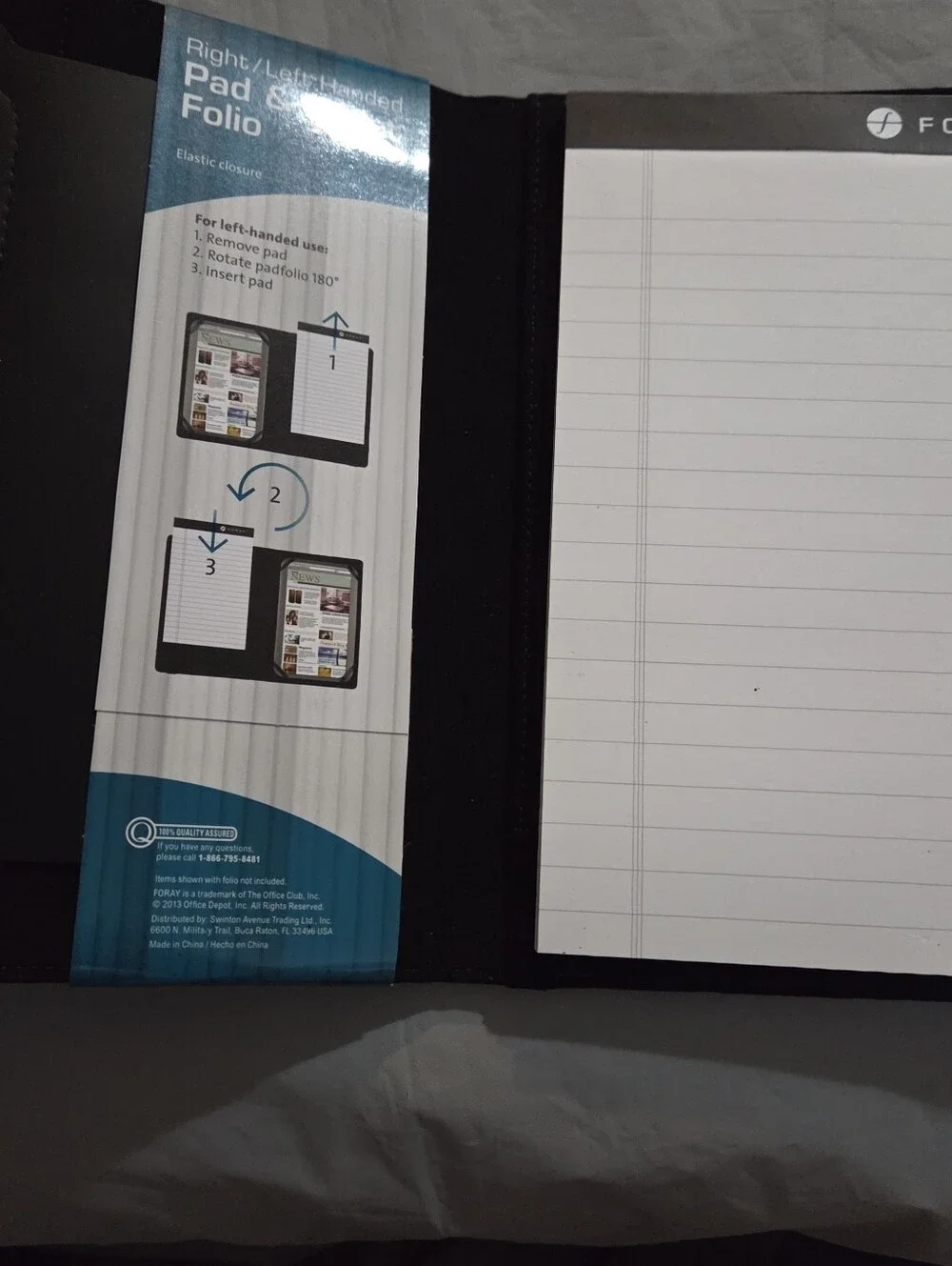 Foray Collection Right/Left Handed Pad & Tablet Folio
